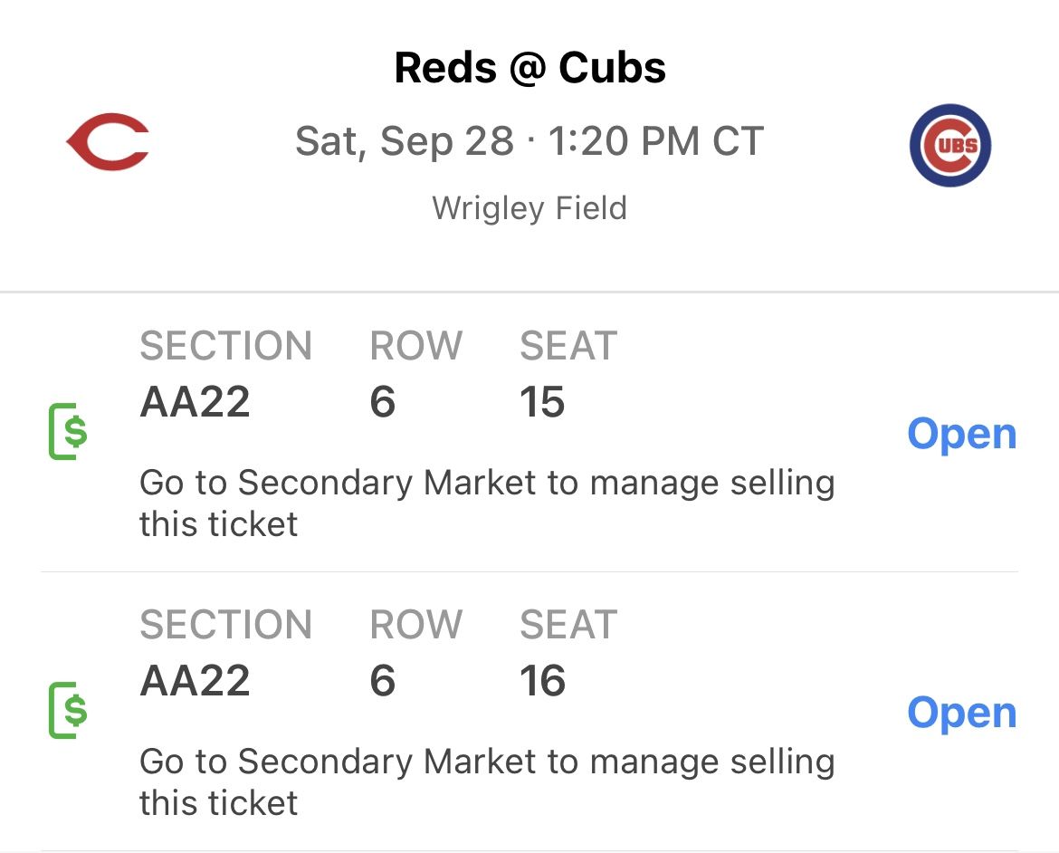 Two Tickets To The 1914 Club September 28 1:20pm