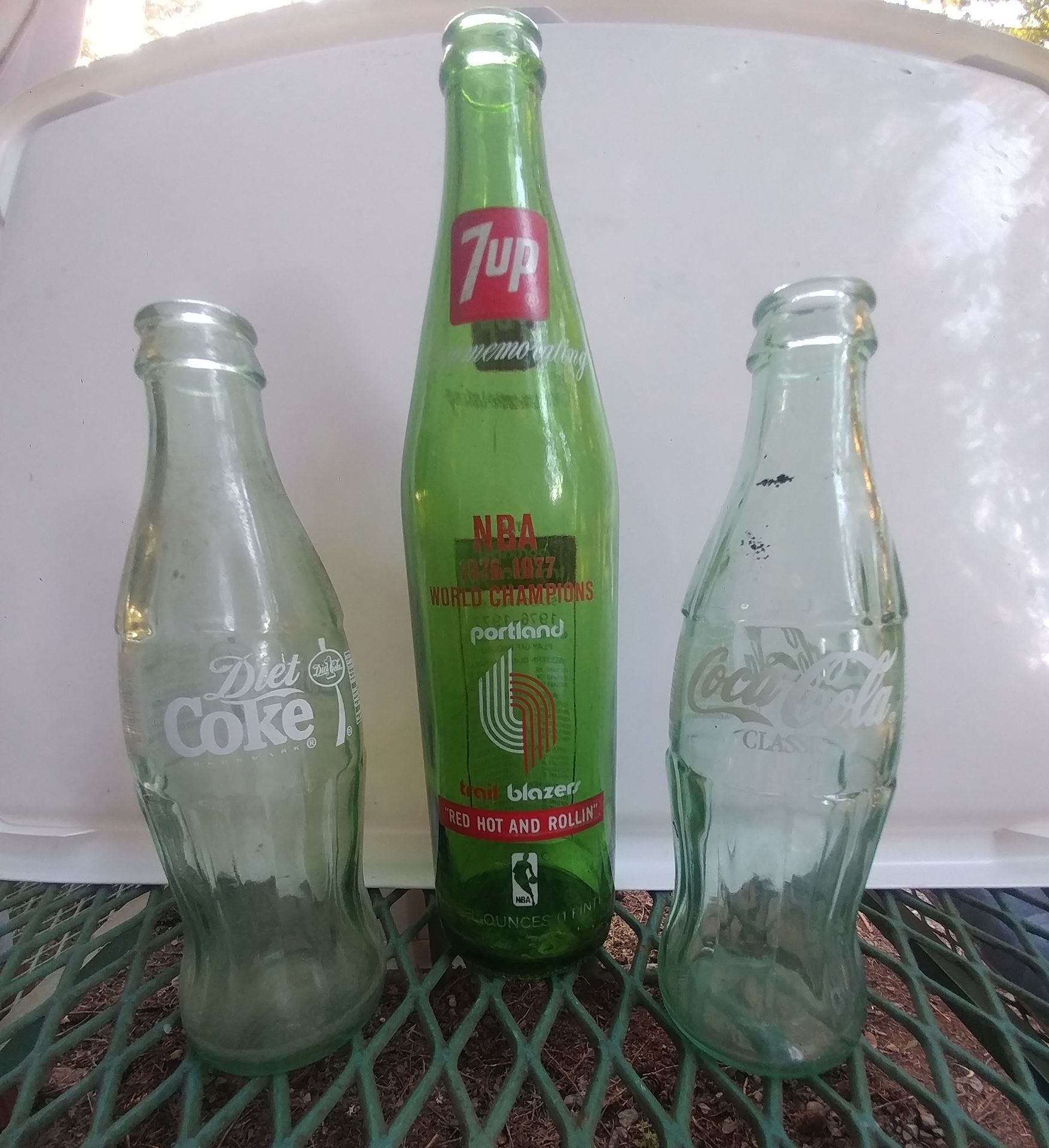 Coca Cola And 7up Collectible Glass Bottles