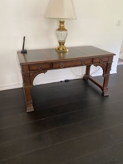 Designer Wooden Desk Old World Style