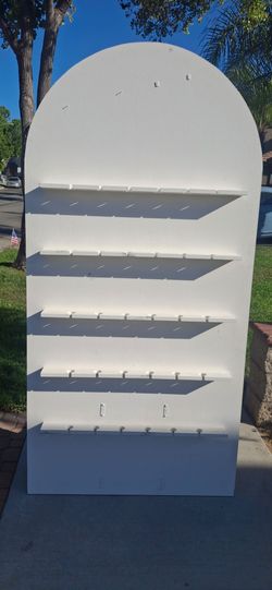 Champagne stem glass wall