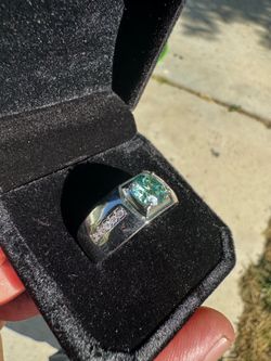 Men’s moissanite ring size 12