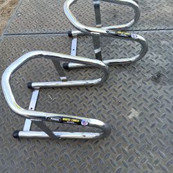 PINGEL Motorcycle Wheel Chocks Chrome New