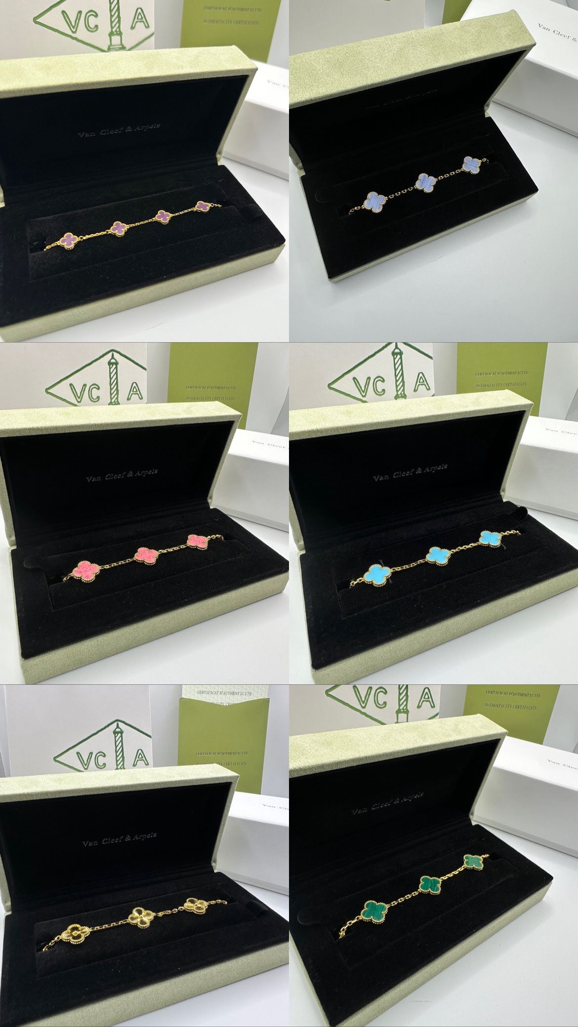 18k Gold Plated Clover Bracelets