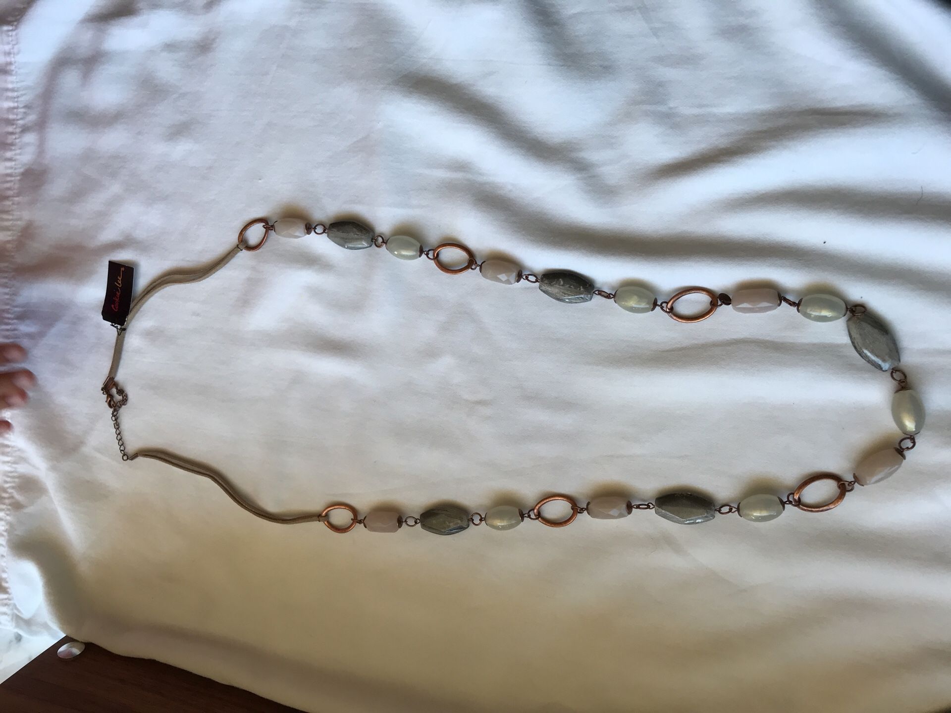 Long Gemstone Necklace - Cookie Lee