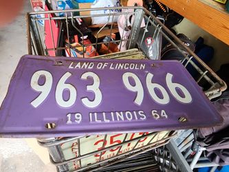 1964 license plate
