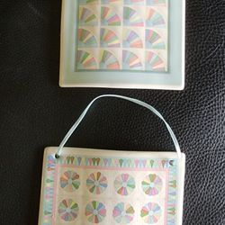 CELEBRACION OF AMERICAN QUILTS. PORCELAIN