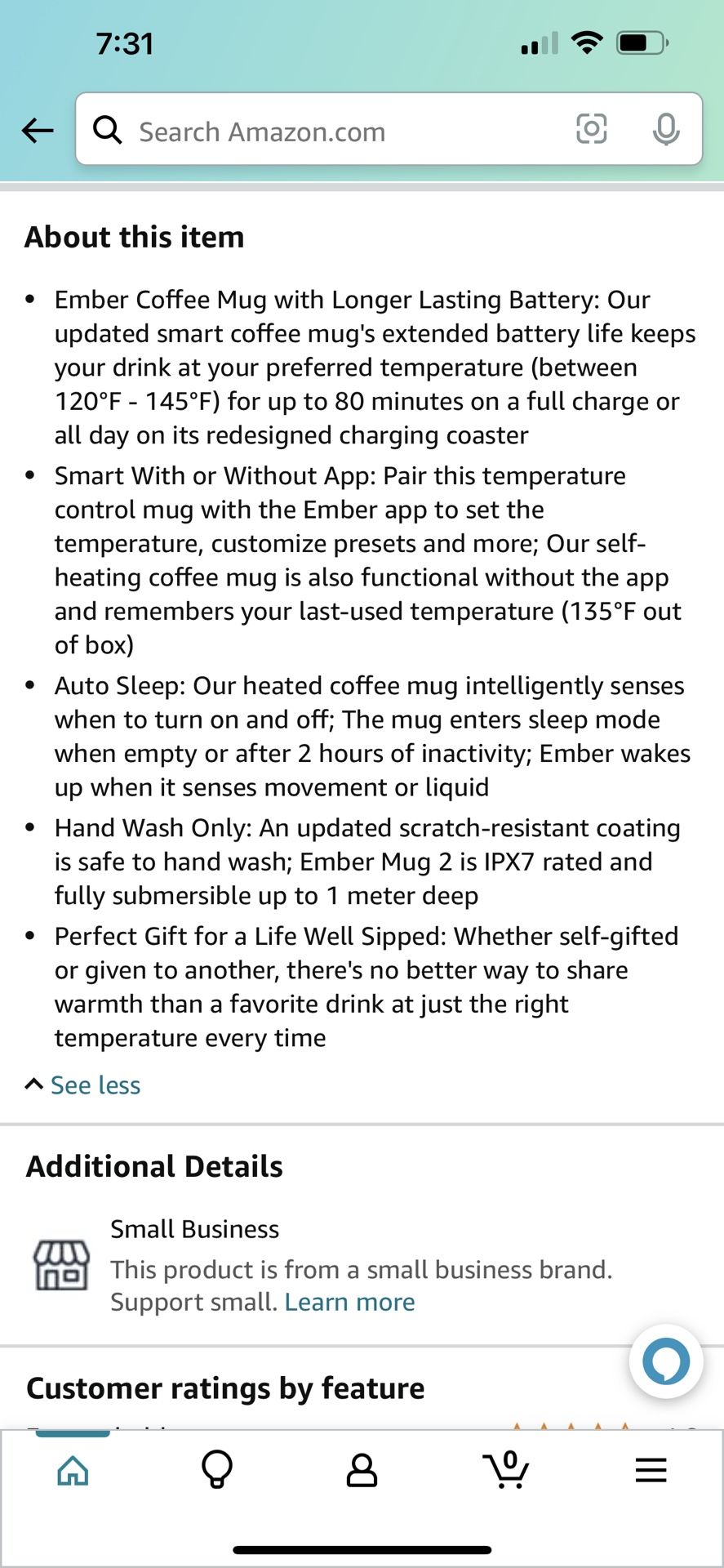 EMBER BLACK TEMP CONTROL MUG ..NEW IN BOX 10oz for Sale in Anaheim, CA -  OfferUp