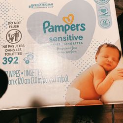 Pampers Sensitive Wipes And Pampers Cruisers 