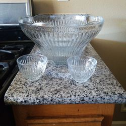 Glass Punch Bowl