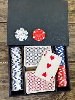 Coach Fathers day poker gift set