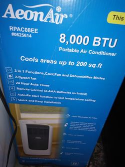 8000 btu portable ac