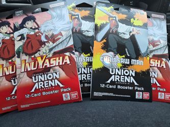 Union Arena TCG Booster Packs Inuyasha & Chainsaw Man