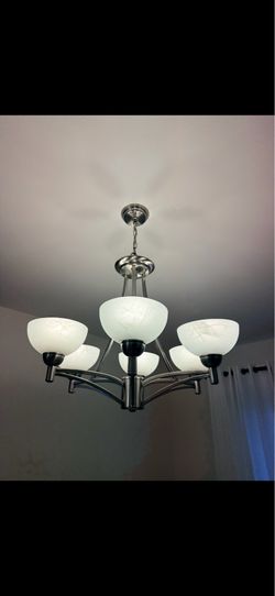 Dining stainless steel chandelier