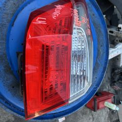 2013 - 2015 Honda Accord Tail Light Driver Side Quarter Panel