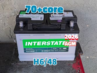 AGM Car Battery Group Size 48/H6