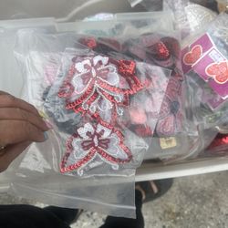 Ribbon And Flower Material