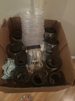 tea light and plastic bowls