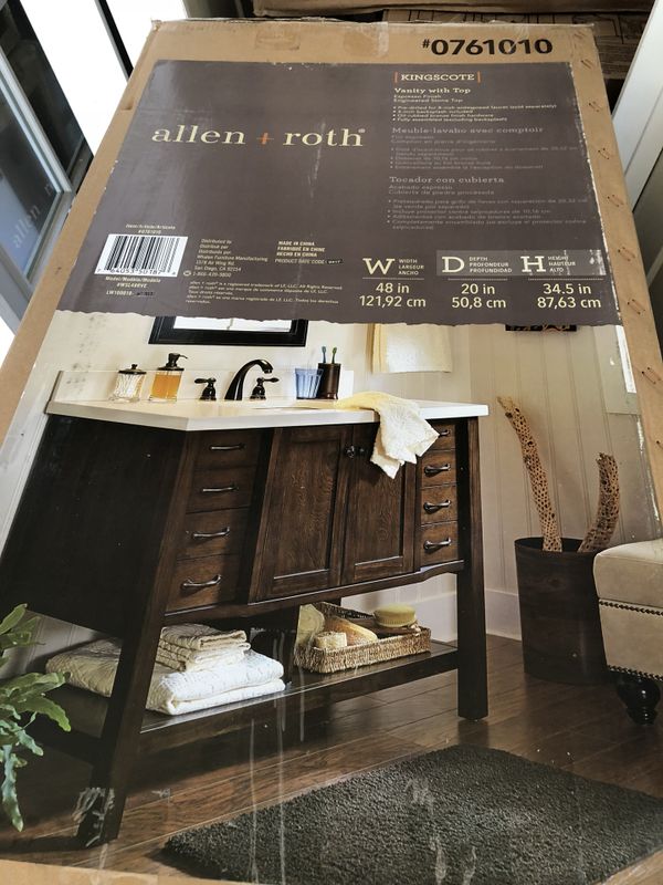 Allen Roth Kingscote Espresso Undermount Single Sink Bathroom Allen Roth Kingscote Espresso Undermount Single Sink Bathroom Vanity With Engineered Stone Top For In Brier Wa Offerup