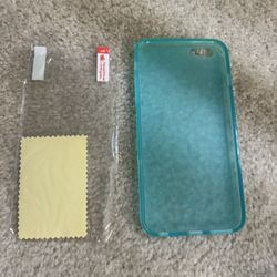 iPhone 6 Plus Baby Blue Case With Screen Protector 
