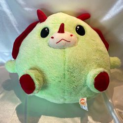 Fiesta Gumballs Round Triceratops Plush 12" Green/Red