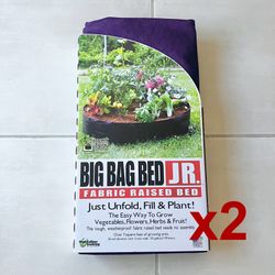 2 Smart Pot Big Bag Bed JR. Fabric Raised Bed - 50 Gallons (36″ x 12″)