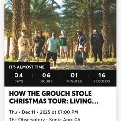 How The Grouch Stole Christmas Thursday 12/11 Santa Ana 