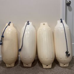 4 Ribbed Marine 10" X 28" Boat Fender Vinyl Bumper Dock Shield 