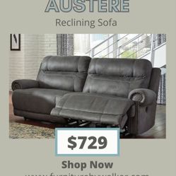 Austere Reclining Sofa 