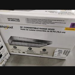 Range Hood Under Cabinet 30 Stainless Steel, Whirlpool 