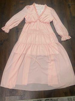 Women’s light peach dress size XL #9