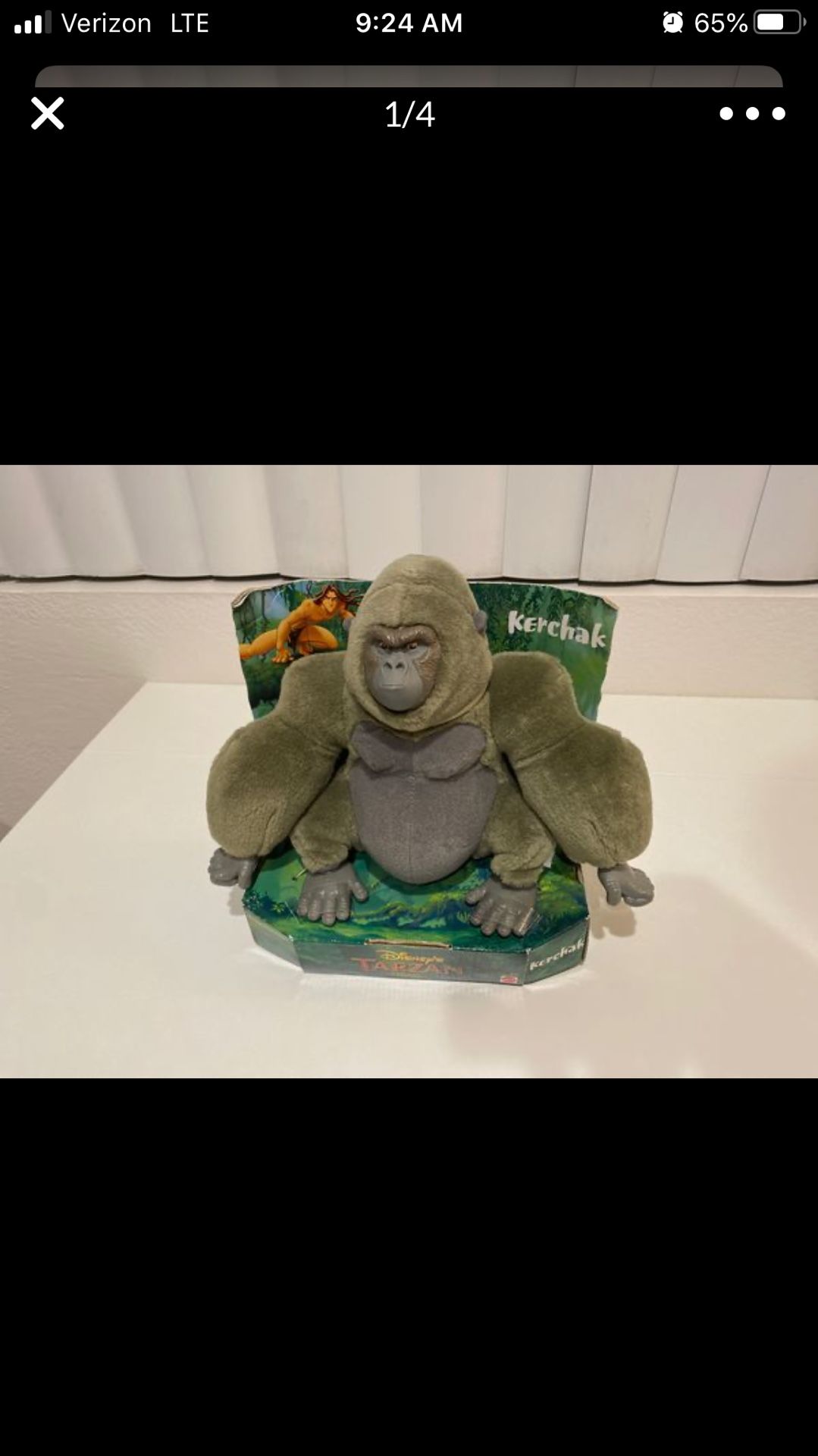 Disney Tarzan Kerchak Plush