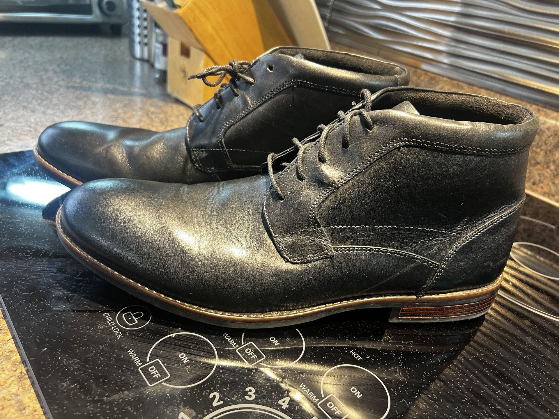 rockport, waterproof, boots, size 12, new, butter, soft, leather, super comfortable, great support, $98