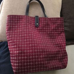 Kate Spades ♠️ New York red Tote Handbag 14" X 11" X 5"