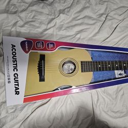 NEW! SEALED! ACOUSTIC GUITAR! STEEL STRINGS AND TUNABLE! BEGINNER OR KID'S SIZE!