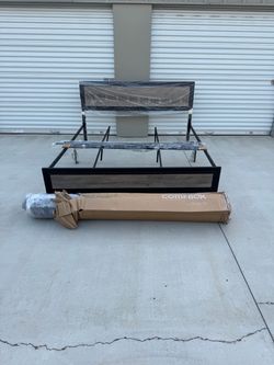 King Bed Frame with mattress