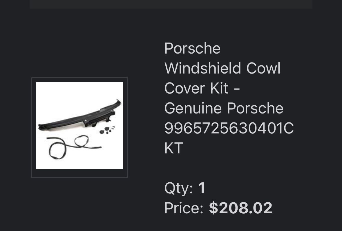 Windshield Cowl