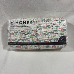Honest Diapers Size 2 / 38 Diapers 