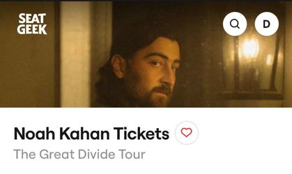 Noah Kahan with Gigi Perez Wed, Aug 19 at 6:30pm - 5 tickets