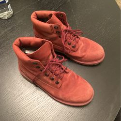Timberland Red Suede Women’s Boots Size6/7