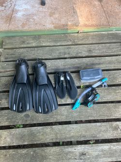 Brand new scuba diving equipment
