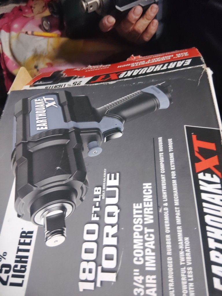 3/4" Air Impact Wrench Earthquake Xt. 