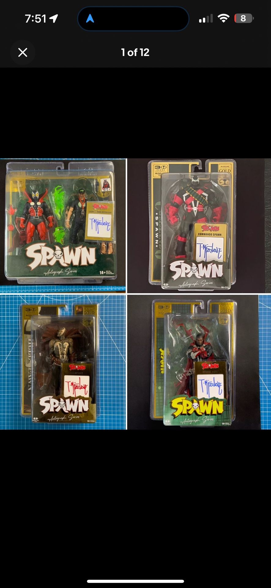 Spawn Gold Label Autographed Series Digitally Remastered 30th Anniversary Lot Signed By Todd Mcfarlane