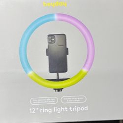 New 12” Ring light With Tripod