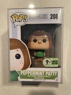 Peppermint Patty Funko Pop *MINT* 2018 ECCC Spring Convention Exclusive Comics Peanuts 208 Protector Animation Charlie Brown Television