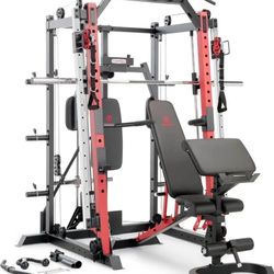YEAR END SALE - MARCY SM- 4033 Home Gym Smith Machine Squat Rack Power Cage with Olympic Bench  