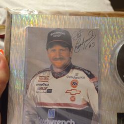Dale Earnhardt Auto Pic/ Plaque