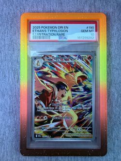 Ethan’s Typhlosion Pokémon card PSA 10