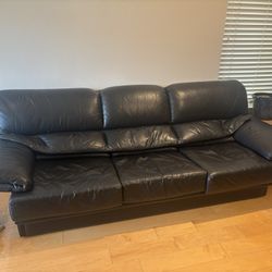 Super Comfy Italian Leather Sofa