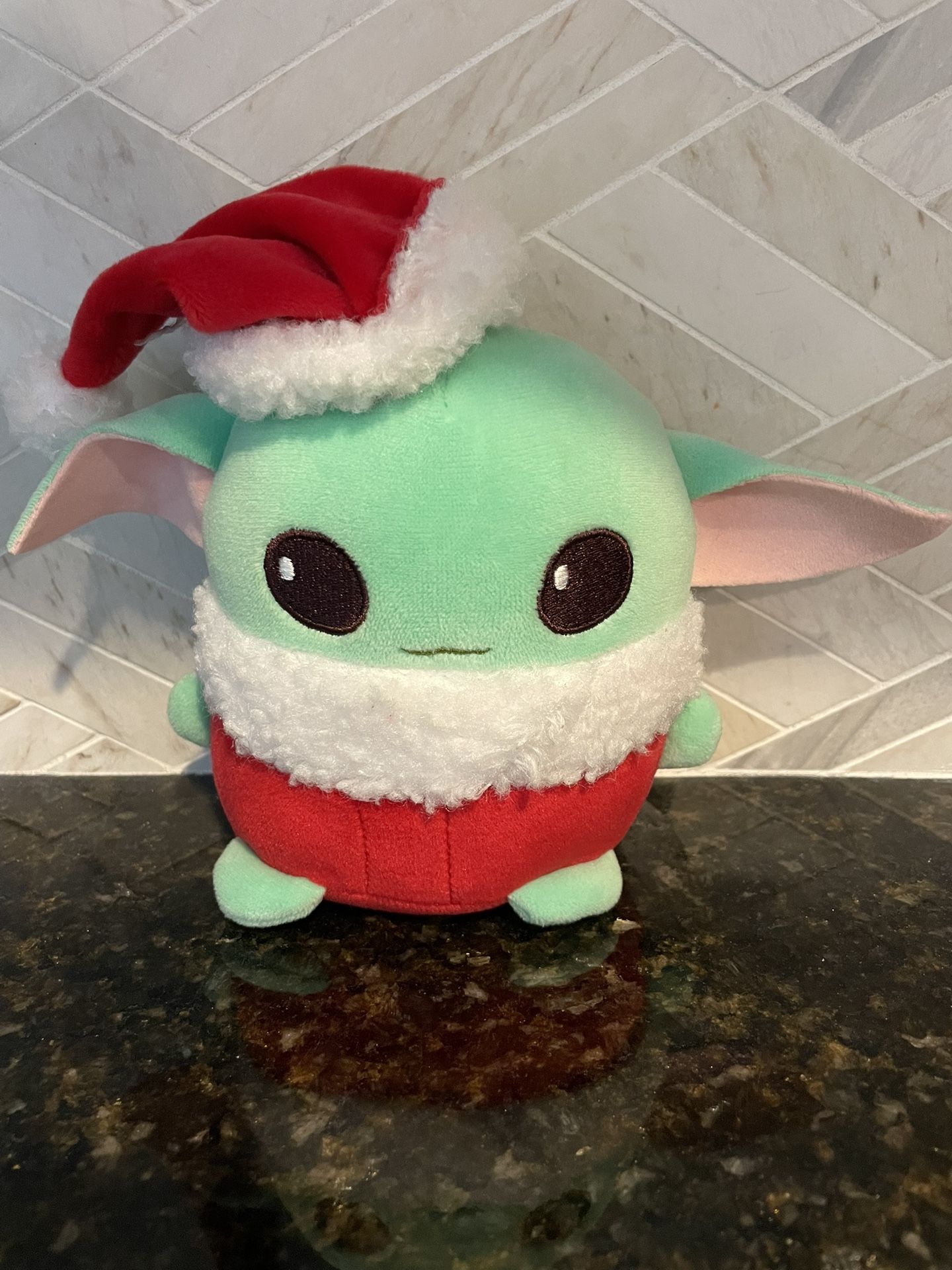 Baby Yoda Santa Claus 6” Plush Mattel Star Wars