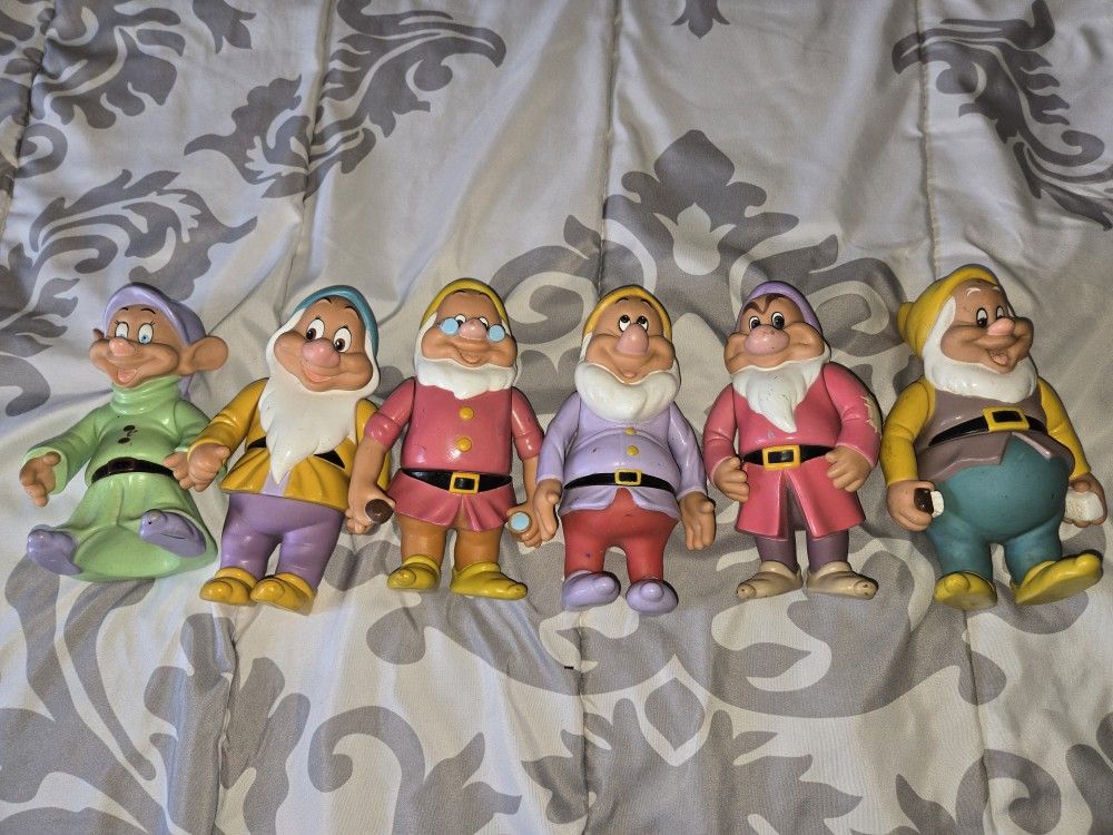 Snow White And The Seven Dwarfs Figures - Walt Disney - Vintage